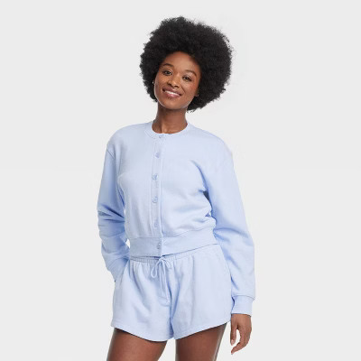 Women's Leisure Studio French Terry Cardigan - Universal Thread™ | Target