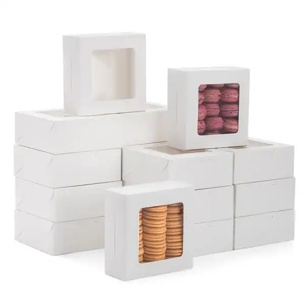 50Pcs 6x6 Bakery Boxes with Window for Desserts | Bed Bath & Beyond