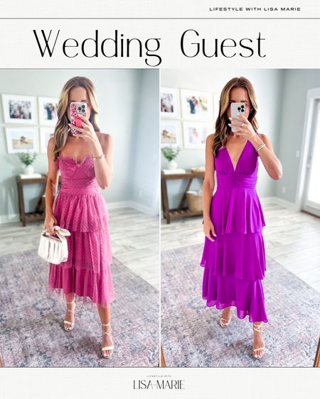 Wedding guest dresses. Spring wedding guest. Summer wedding guest. Cocktail dresses. Formal dresses.Wedding guest midi. Welcome party dress. Rehearsal dinner dress. 

Left: XS and adjustable straps 
Right: XXS 

#LTKtravel #LTKwedding #LTKparties