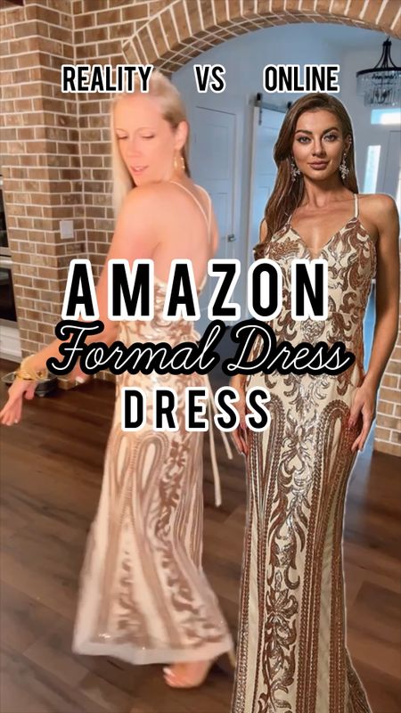 Do you have any weddings this year?

This gold sequin maxi dress is stunning! 
I think it would be beautiful as a prom dress, wedding guest dress, gala dress or for any black tie events you might have. 

SIZING:  I am wearing my true size small and I would recommend getting your normal true size. It has a lace up back, which means it’s completely adjustable and comfortable🙌 The material also has lots of stretch to it. 

This dress comes in two colors, so definitely 👀check it out as the price drops with certain colors/sizes. 

Formal dress • gold dress • evening dress • black tie dress • prom dress • fancy dress • special event dress • formal gown • pageant dress • Sequin dress • sparkly dress • champagne dress 

#LTKparties #LTKfindsunder100 #LTKwedding