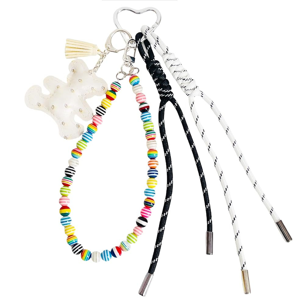 Hand-Woven Nylon Rope Key Chain, Bag Charm, Keychain for Women, Aesthetic Keychain, Bag Accessori... | Amazon (US)