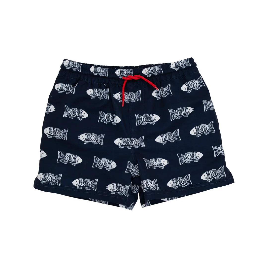 Tortola Trunks - Fairfield Fish with Richmond Red | The Beaufort Bonnet Company
