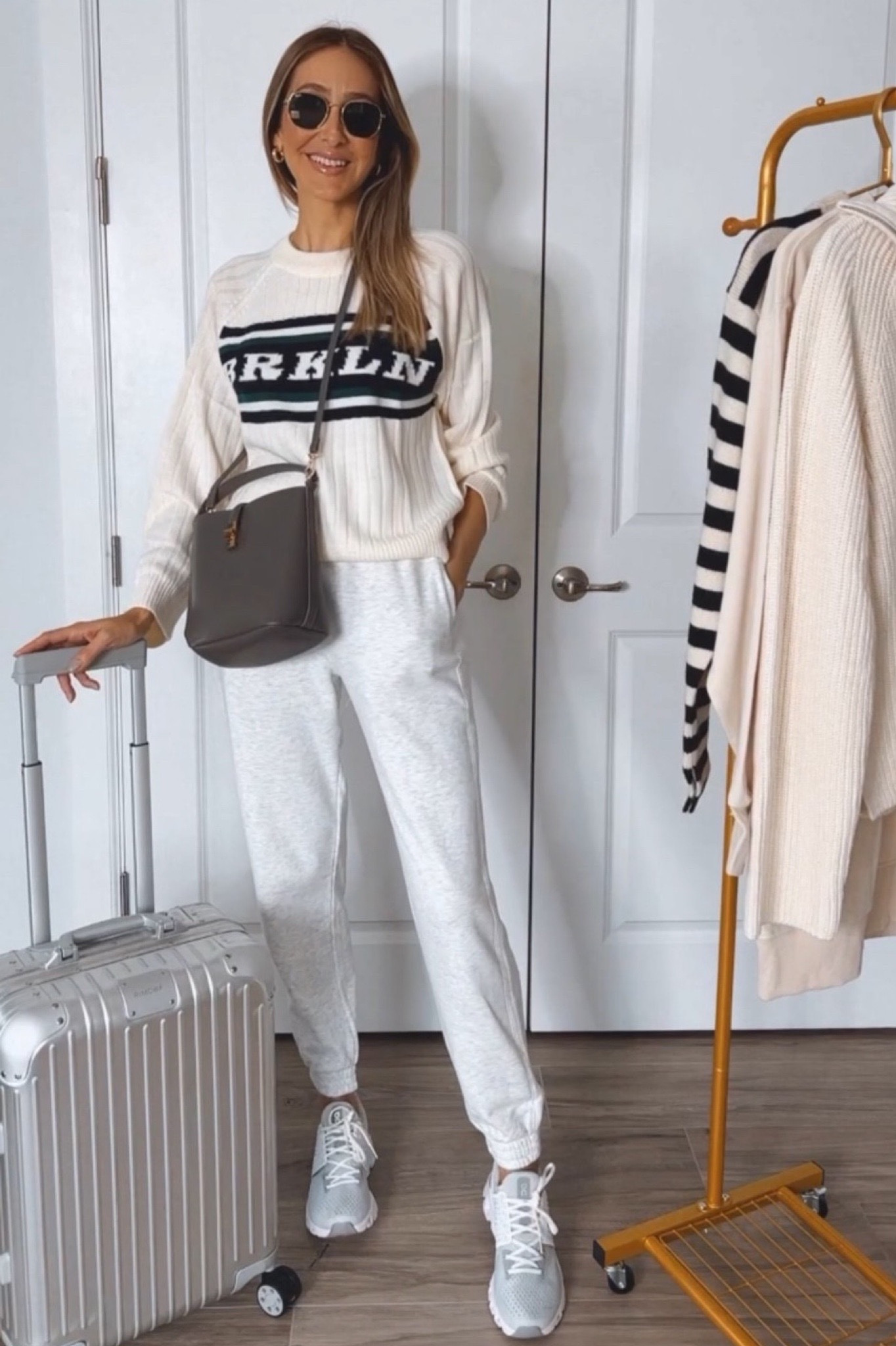 Perfect travel outfit idea Comfortable and stylish outfit idea 
🙌🏻 I am 5’9” for your reference wearing a size small on top and small  on pants 



#LTKtravel #LTKSeasonal #LTKstyletip