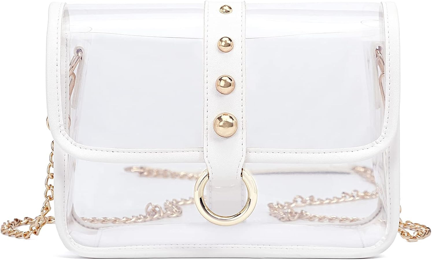 Clear Bag Stadium Approved,Clear Purse for Women Clear Crossbody Bag for Sport Event Concert | Amazon (US)