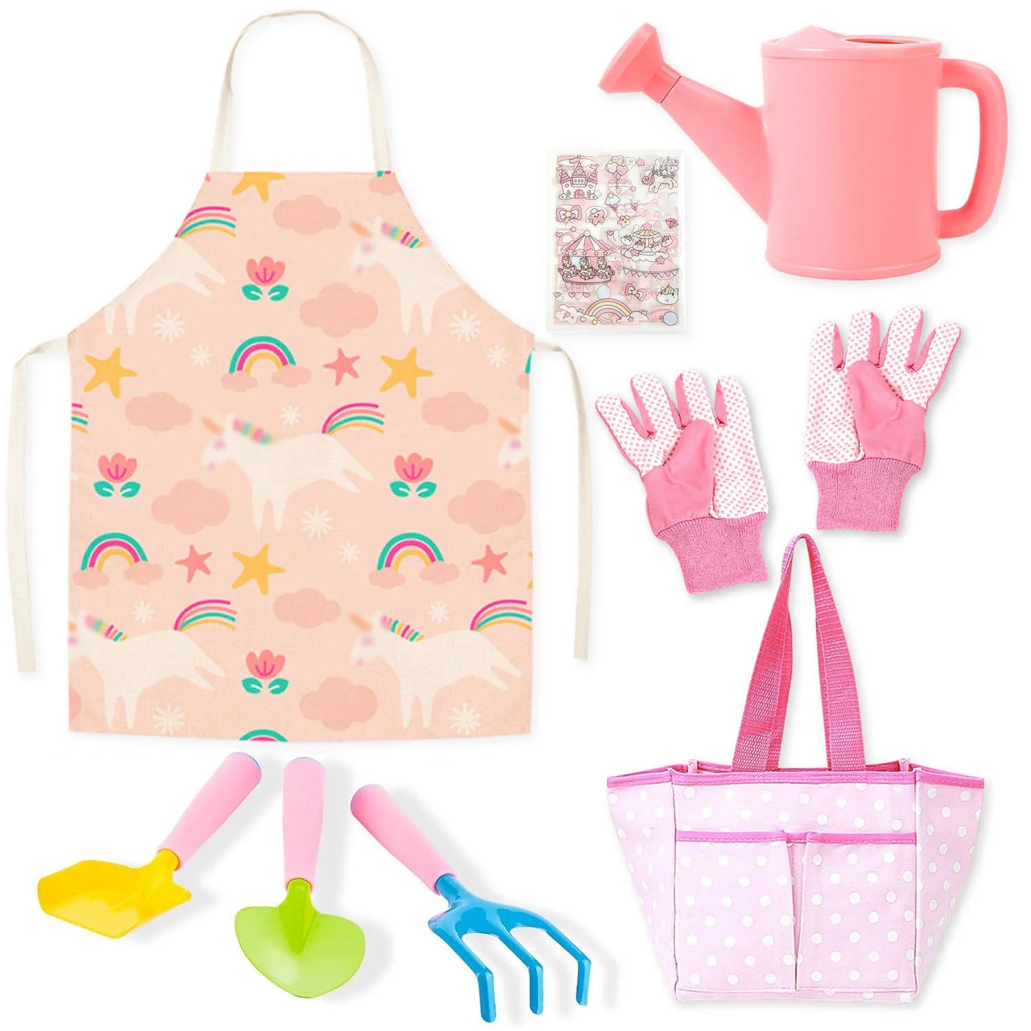 Kids Garden Tool Set, Toddler Outdoor Toys, Kids Gardening Toys for Age 3+ Years Girls, 11 Pcs | Walmart (US)