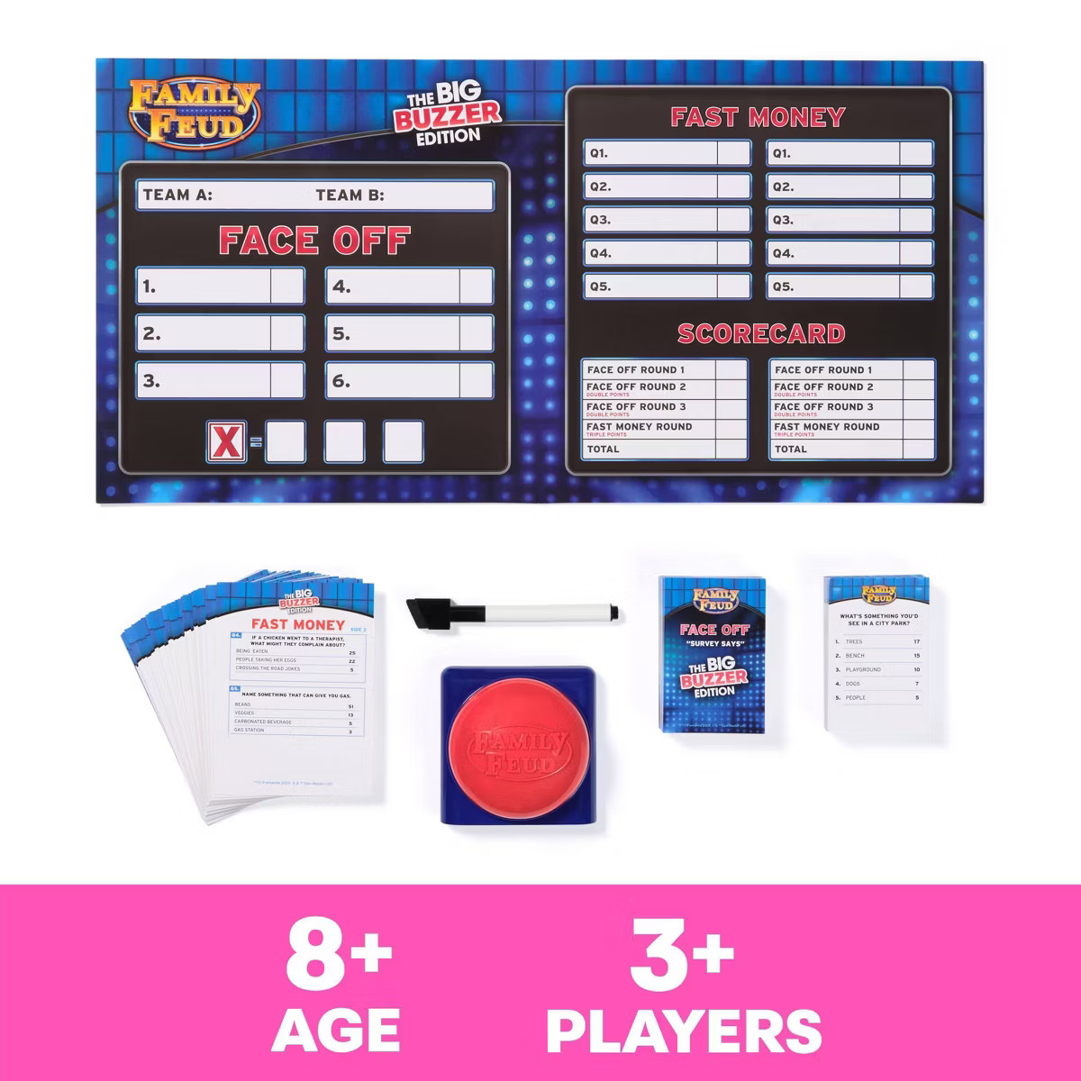Family Feud The Big Buzzer Edition Party Card Game | Target