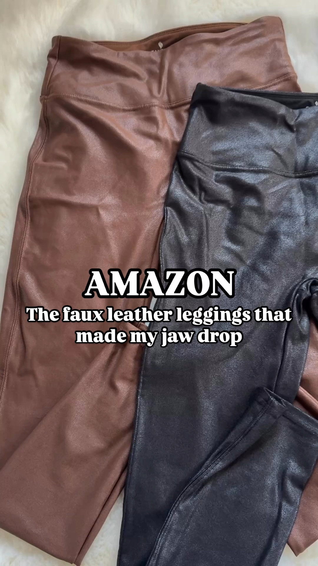 The faux leather leggings that made my jaw drop from amazon! Amazon Favorites, amazon finds, amazon must haves, amazon essentials, amazon under $50, amazon under $100, amazon fashion, amazon made me buy it, found it on amazon  

 #LTKootd #LTKSaleAlert