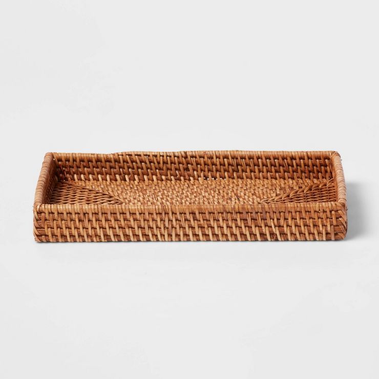 Rattan Tray Light Brown - Threshold™ | Target