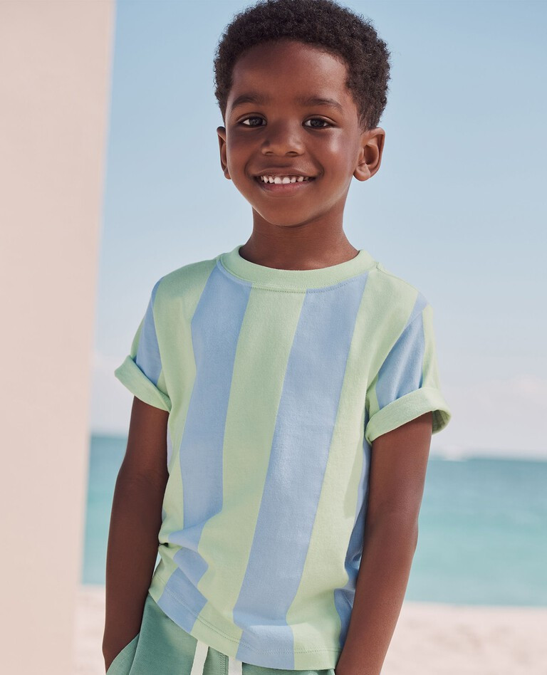 Vertical Striped T-Shirt | Hanna Andersson