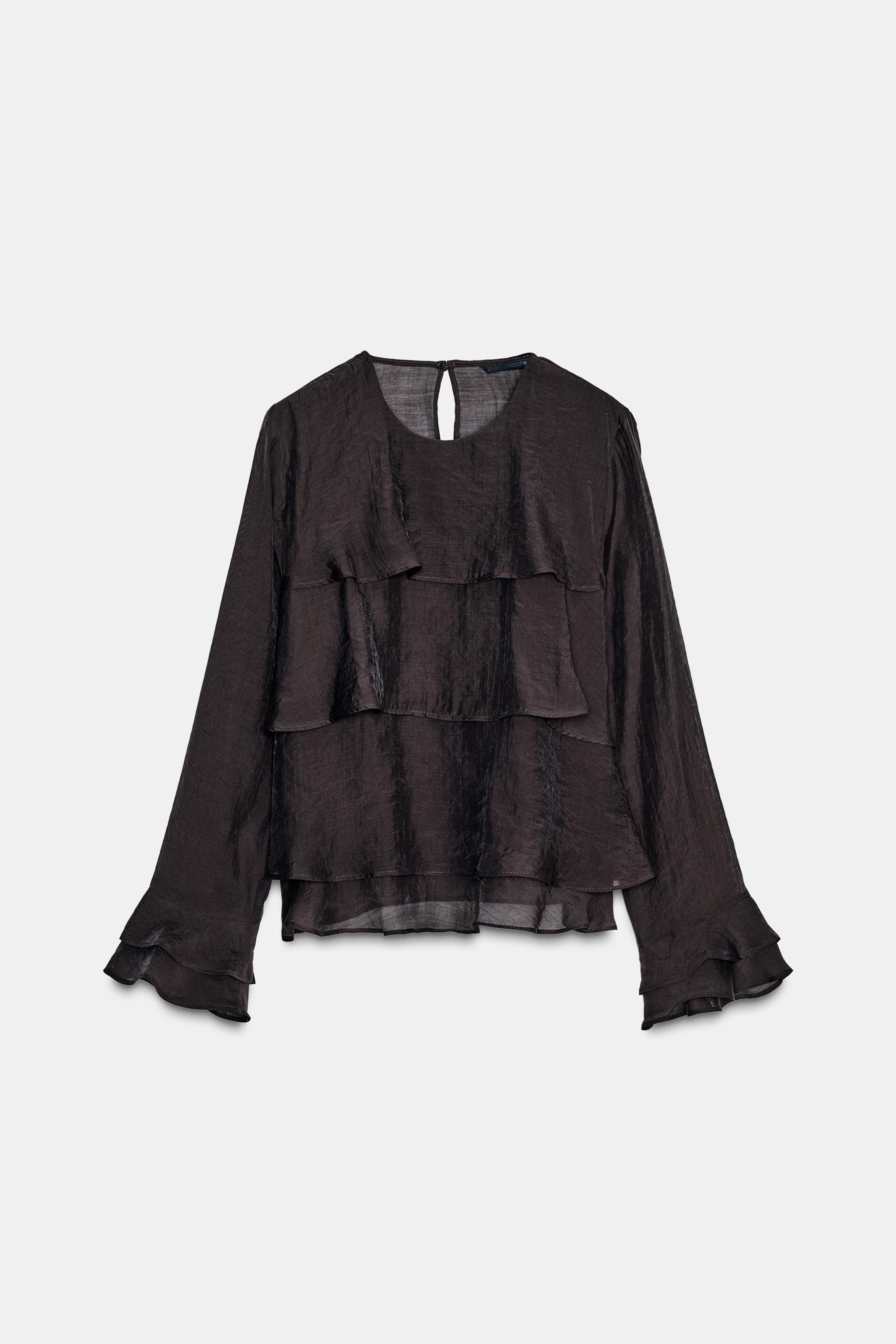RUFFLED TOP | Zara US