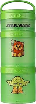 Whiskware Star Wars Snack Containers for Toddlers and Kids, 3 Stackable Snack Cups for School and... | Amazon (US)