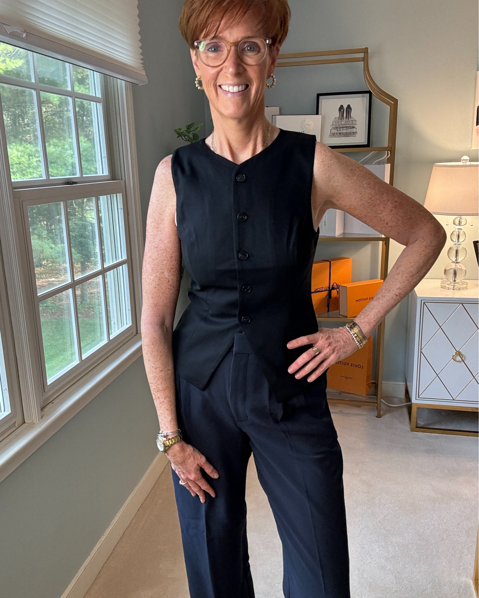 Timeless Fall Staples You Need in Your Wardrobe 🍂

Ready to elevate your fall wardrobe with pieces that blend timeless style and everyday elegance? 
Thrilled to share 5 stunning staples with you that will carry you through the season effortlessly. Whether you're heading to the office or out for a cozy weekend brunch, these chic and versatile items are perfect for creating polished yet classic looks. 

Let’s dive into my looks: 
• Black Button-Down Vest 
• Eggplant Cashmere Crewneck Cardigan 
• Black Lady Jacket 
• Ivory Snap-Front Bomber Jacket 
• Navy Blue Trousers 

✨ Looking for timeless, classic, and versatile pieces? These new finds have got you covered. Which piece is your favorite? Tell me in the comments!


#LTKStyleTip #LTKOver40 #LTKWorkwear