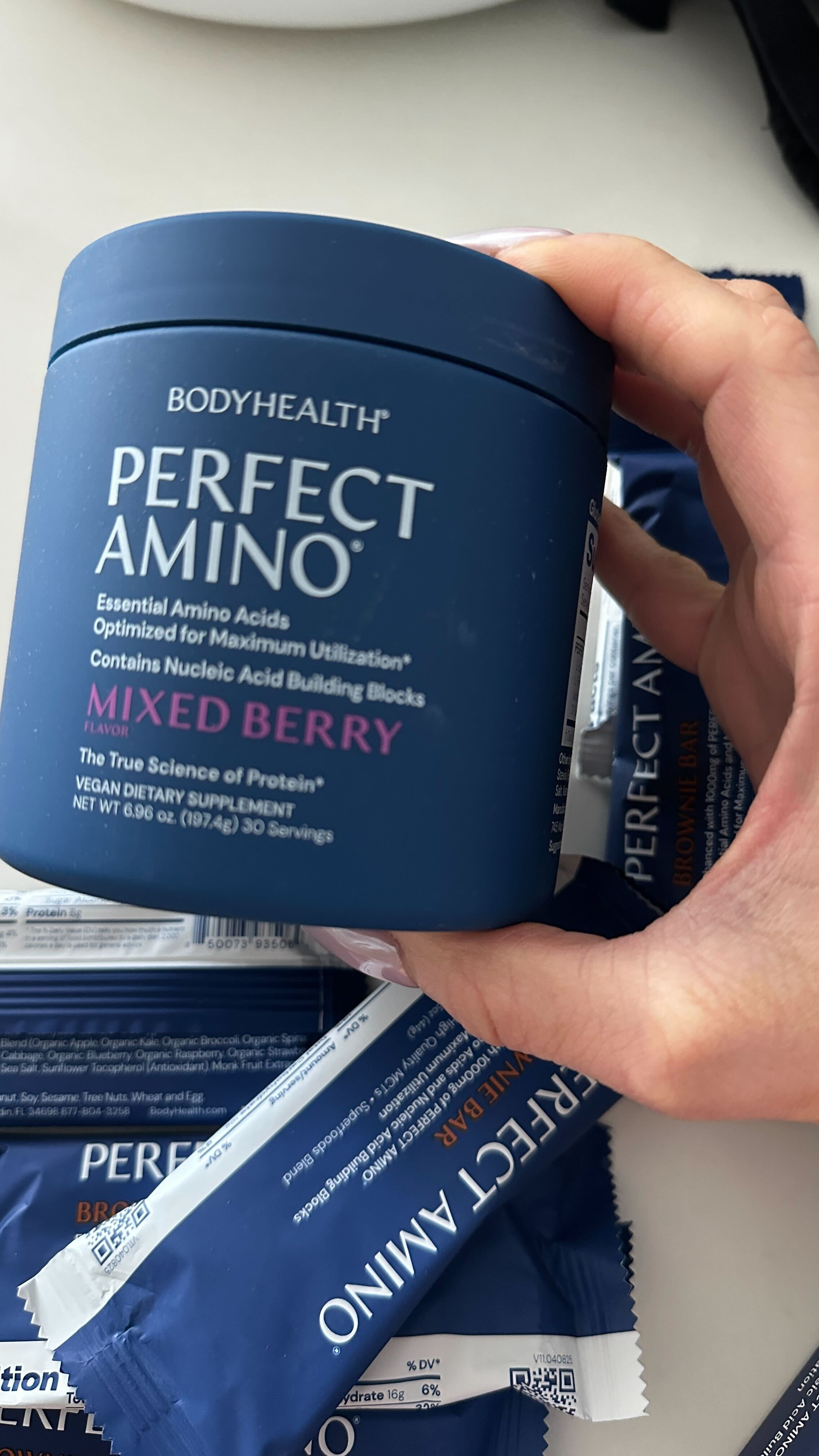 Fueling my day with BodyHealth PerfectAmino 💪 This mixed berry flavor is my go-to for muscle recovery, energy, and overall wellness. Linked this supplement on LTK! 

#PerfectAmino #BodyHealth #LTKwellness #AmazonSupplements #FitnessFuel #HealthRoutine 

 