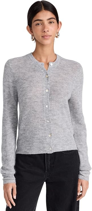 Madewell Women's Malta Lightweight Alpaca Crew Cardigan | Amazon (US)