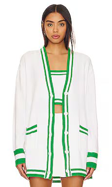 Show Me Your Mumu Lambert Cardigan in Green Stripe Knit from Revolve.com | Revolve Clothing (Global)