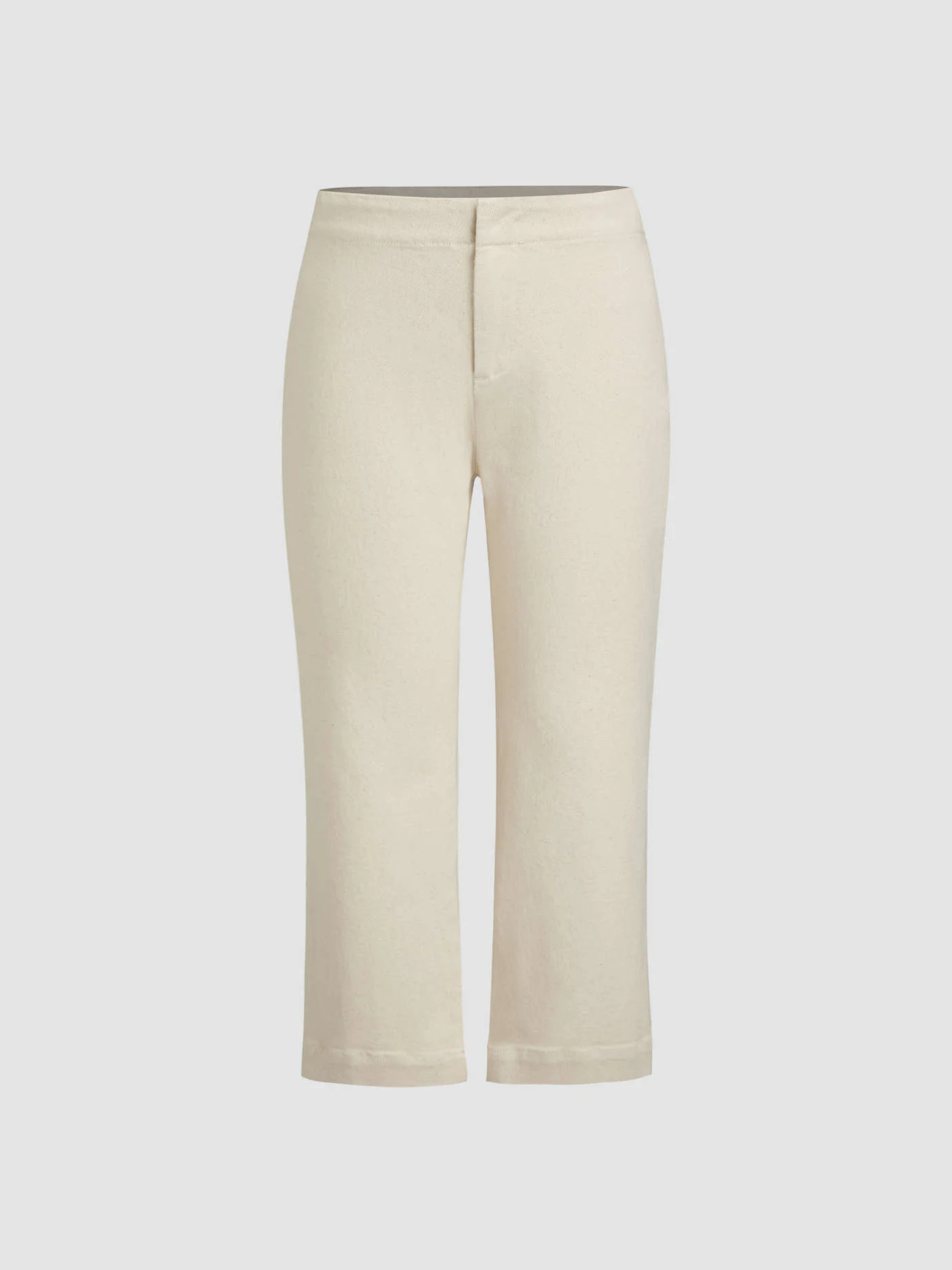 Stretch Denim Low Rise Straight Leg Capri Jeans | Cider