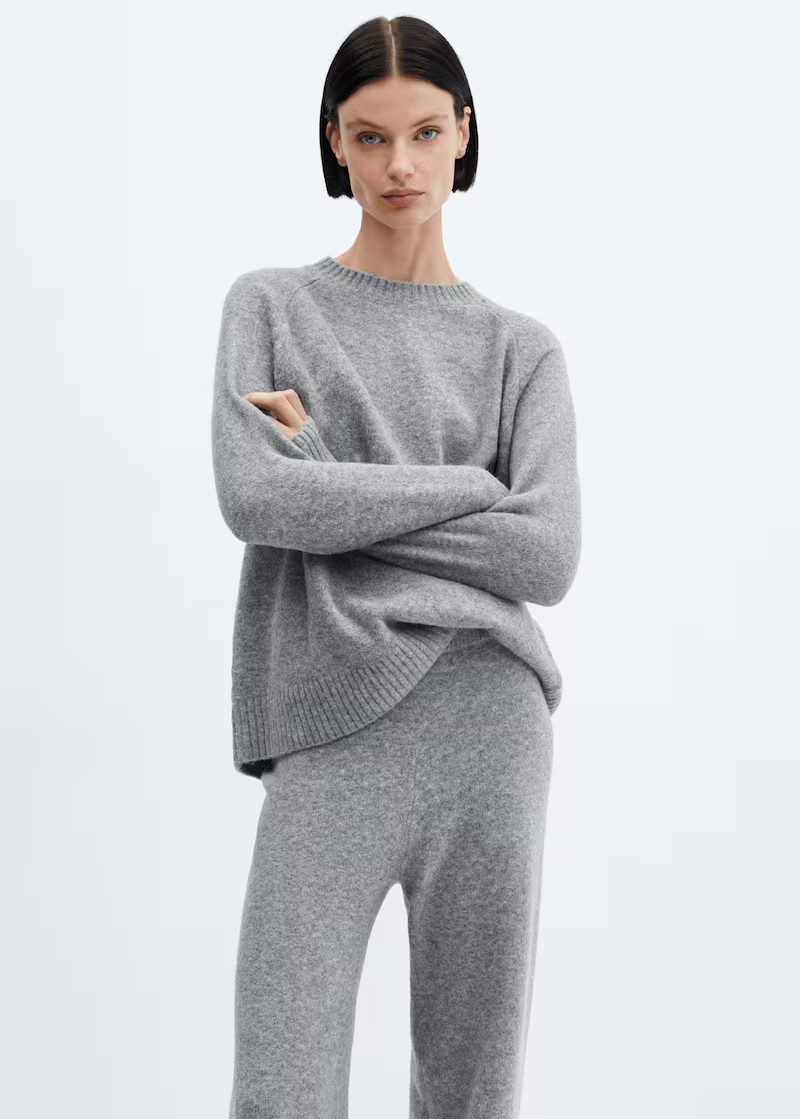 Straight knitted trousers -  Women | Mango United Kingdom | MANGO (UK)