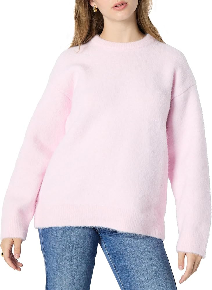 Amazon Essentials (Demi's Pick) Women's Oversized-Fit Faux Mohair Crewneck Sweater | Amazon (US)