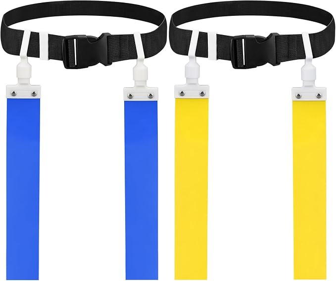 DkOvn Flag Football Belt, 2pcs Adjustable Flag Football Belt with Belt and Flags, for Youths, Adu... | Amazon (US)