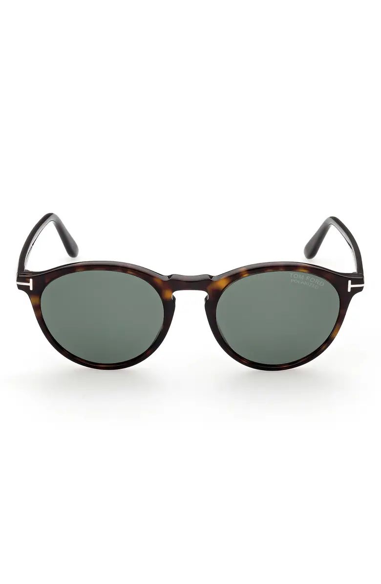 Aurele 52mm Polarized Round Sunglasses | Nordstrom