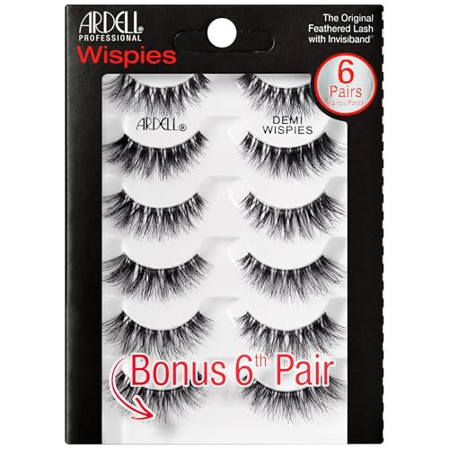Ardell Demi Wispies Eyelashes – Multi-Dimensional, Eyelashes Natural Look, 6 Pairs | Amazon (US)