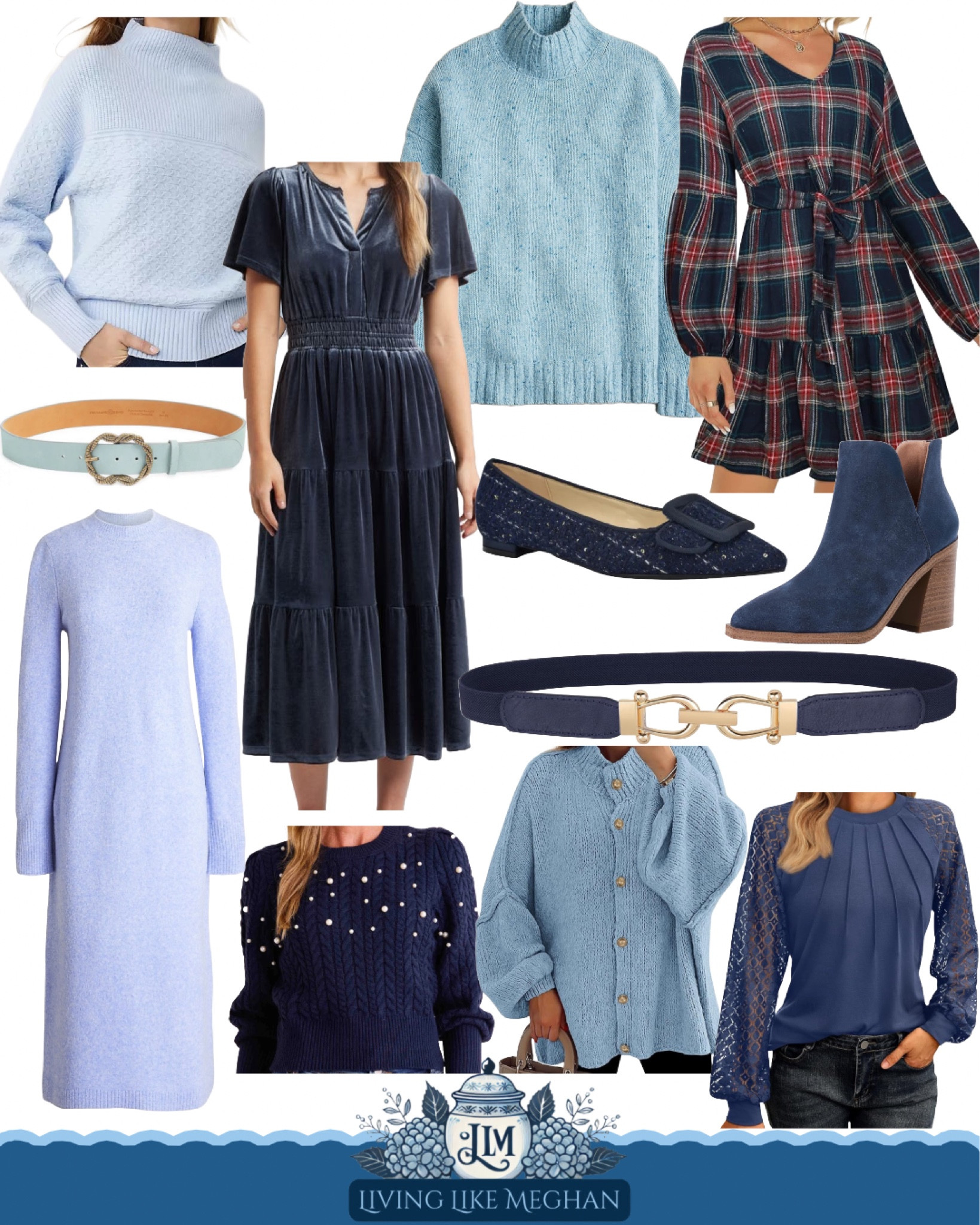 Winter blues, but in the best way 💙 These pieces combine soft glam and cozy textures to create the ultimate winter chic look! With cool tones like powder blue and timeless velvet, you’re ready for layering season, whether it’s brunch, errands, or a casual gathering!

cozy winter fashion • blue outfit inspiration • velvet winter dress • soft glam wardrobe ideas • cool tones fashion

#LTKSeasonal #LTKSaleAlert #LTKHoliday