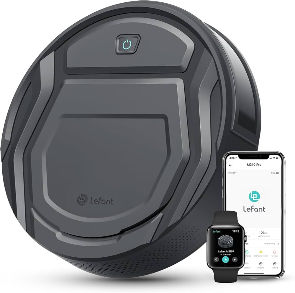 Lefant M210 Pro Robot Vacuum Cleaner,Super Thin,Powerful Suction,Quiet,Self-Charging Robotic Vacu... | Amazon (US)