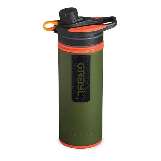 GRAYL GeoPress 24 oz Water Purifier Bottle - Filter for Hiking, Camping, Survival, Travel (Oasis ... | Amazon (US)