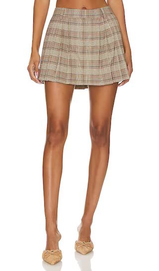 Tara Mini Skirt in Brown Multi | Revolve Clothing (Global)