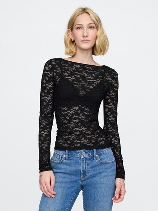 Sheer Lace Top | Gap (US)