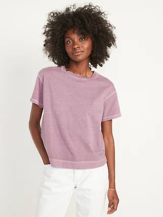 Short-Sleeve Vintage Easy T-Shirt for Women | Old Navy (US)