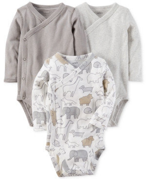 Carter's 3-Pk. Cotton Side-Snap Bodysuits, Baby Boys & Girls (0-24 months) | Macys (US)