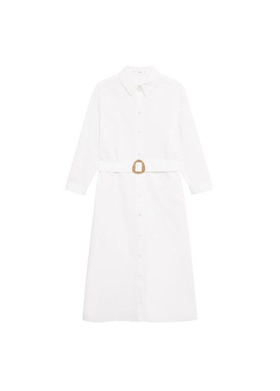 MANGO Kleid 'Popi' in weiß | ABOUT YOU (DE)