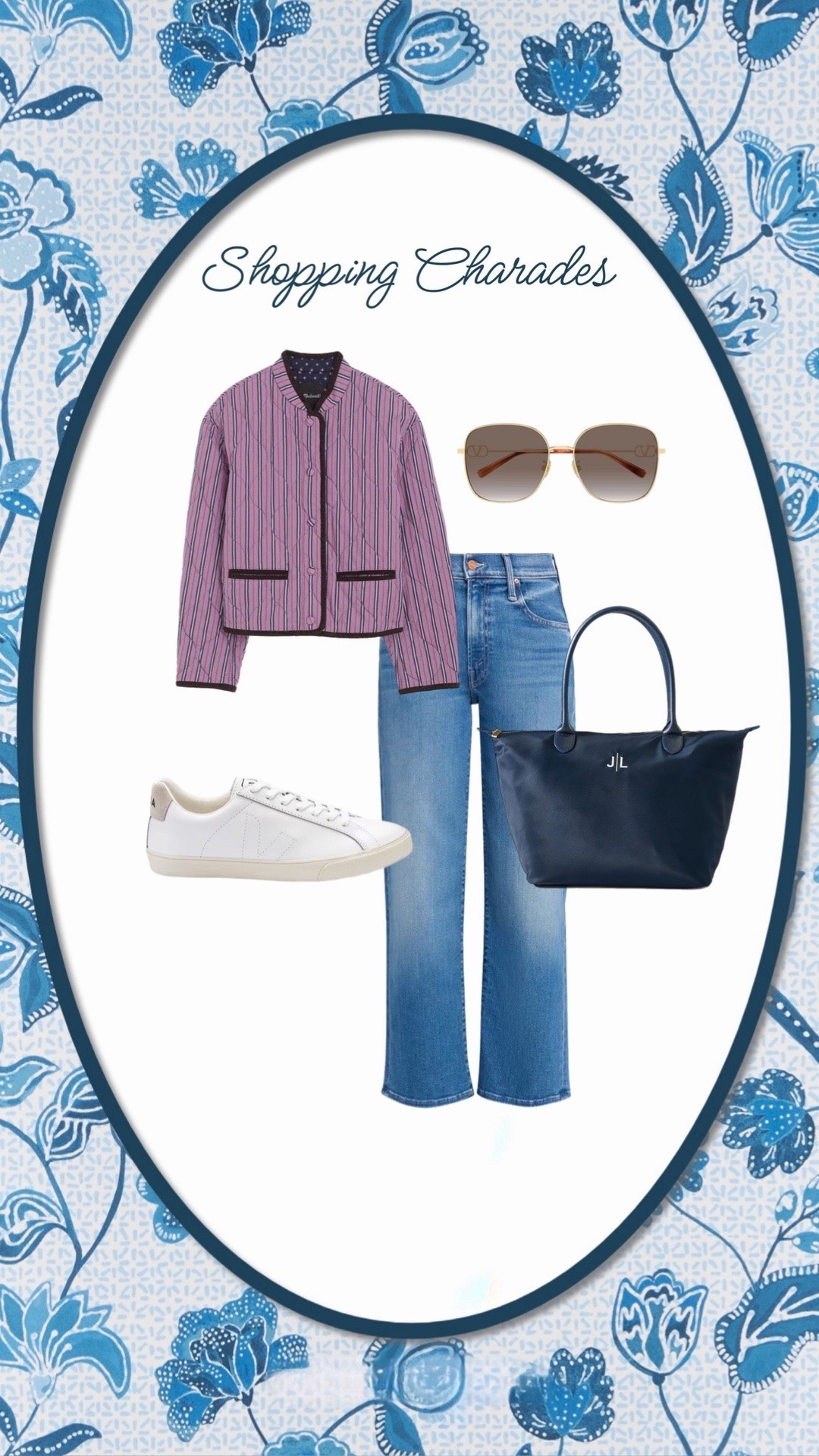 How darling is this casual fall outfit? These are my new favorite jeans (SO soft and comfy), and just got another pair of my go-to white sneakers. Also, don’t overlook this monogram tote bag that makes a great work tote and gift idea.