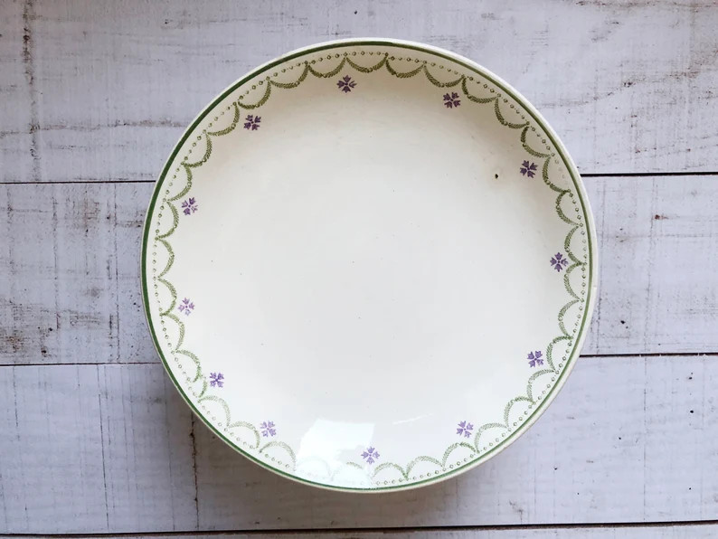 Cake Stand Pedestal Footed Plate Fruit Ironstone  Longwy Terre de Fer French Porcelain French Cer... | Etsy (UK)