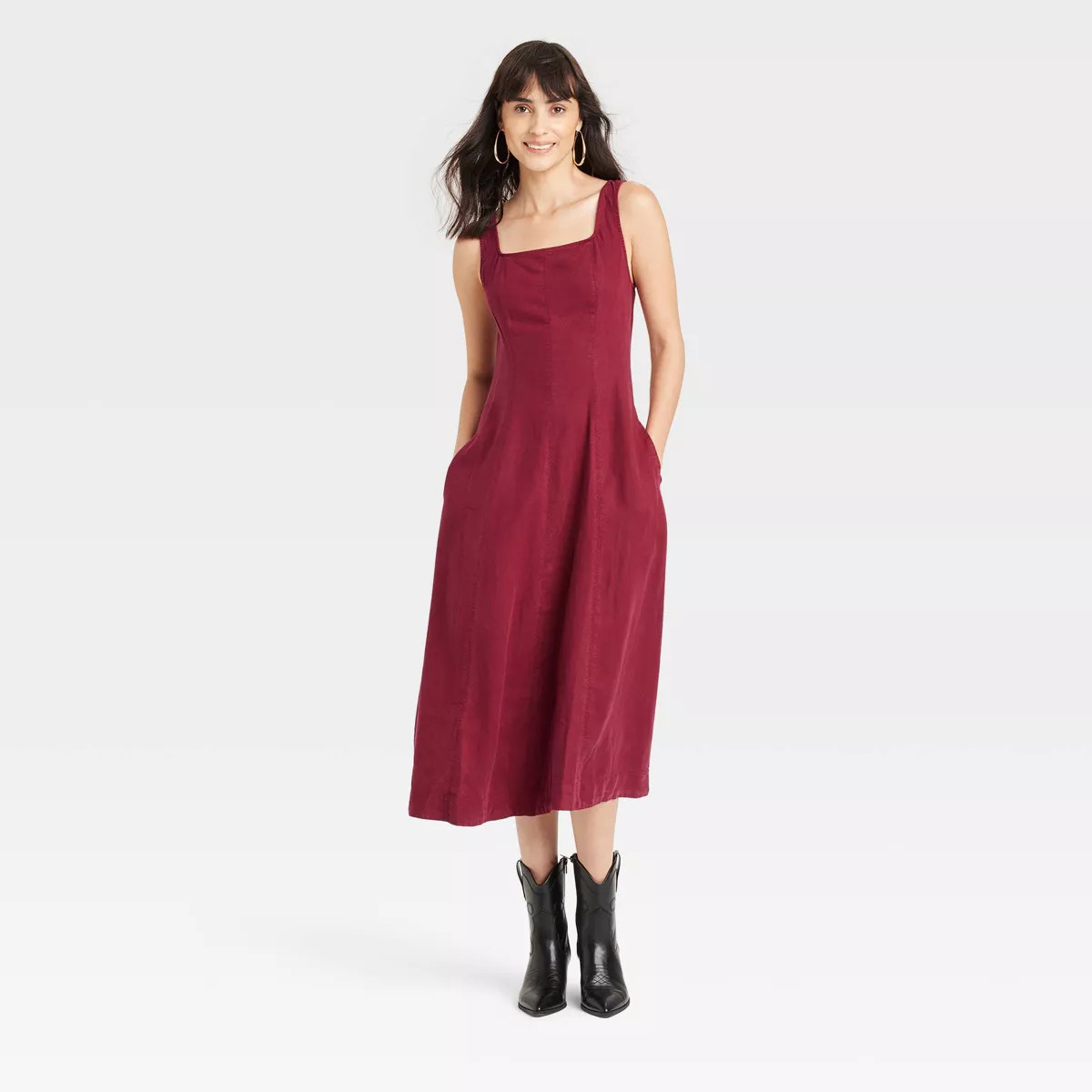 Women's Tank Midi A-Line Dress - Universal Thread™ | Target