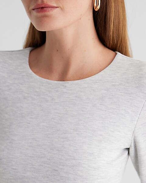 Body Contour Luxe Lounge Crew Neck Long Sleeve Bodysuit | Express