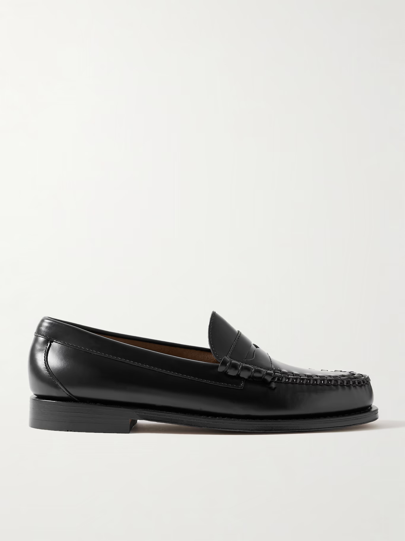 Weejuns Heritage Larson Weave Polished-Leather Penny Loafers | Mr Porter (US & CA)