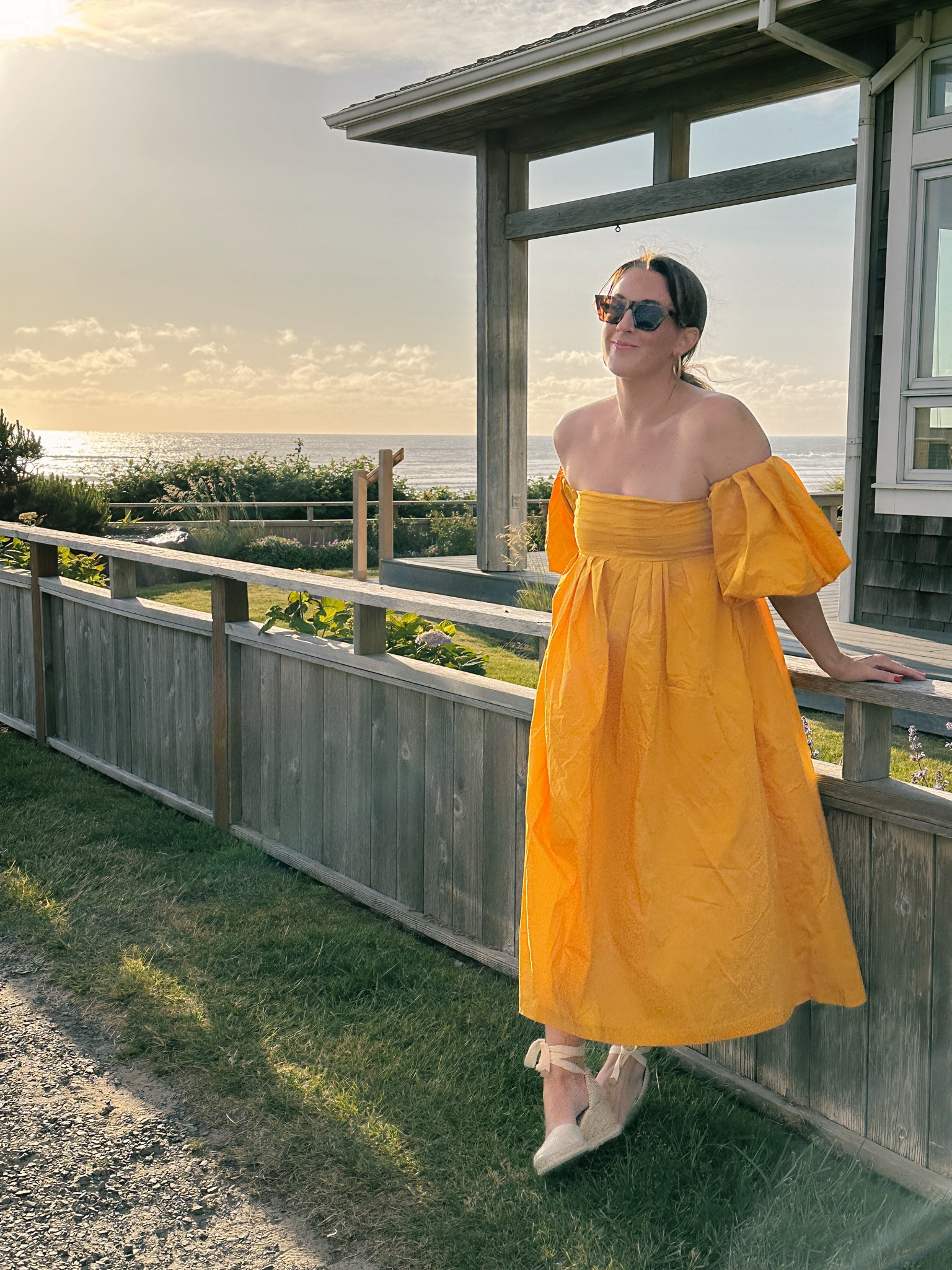 Mango off the shoulder cotton midi - THE go to dress for me this summer.  Only two left on Confête! From ASTR #ltkover30 #size8 #mangodress #yellowdresses #carlindress #fallweddingguest

#LTKparties #LTKSeasonal