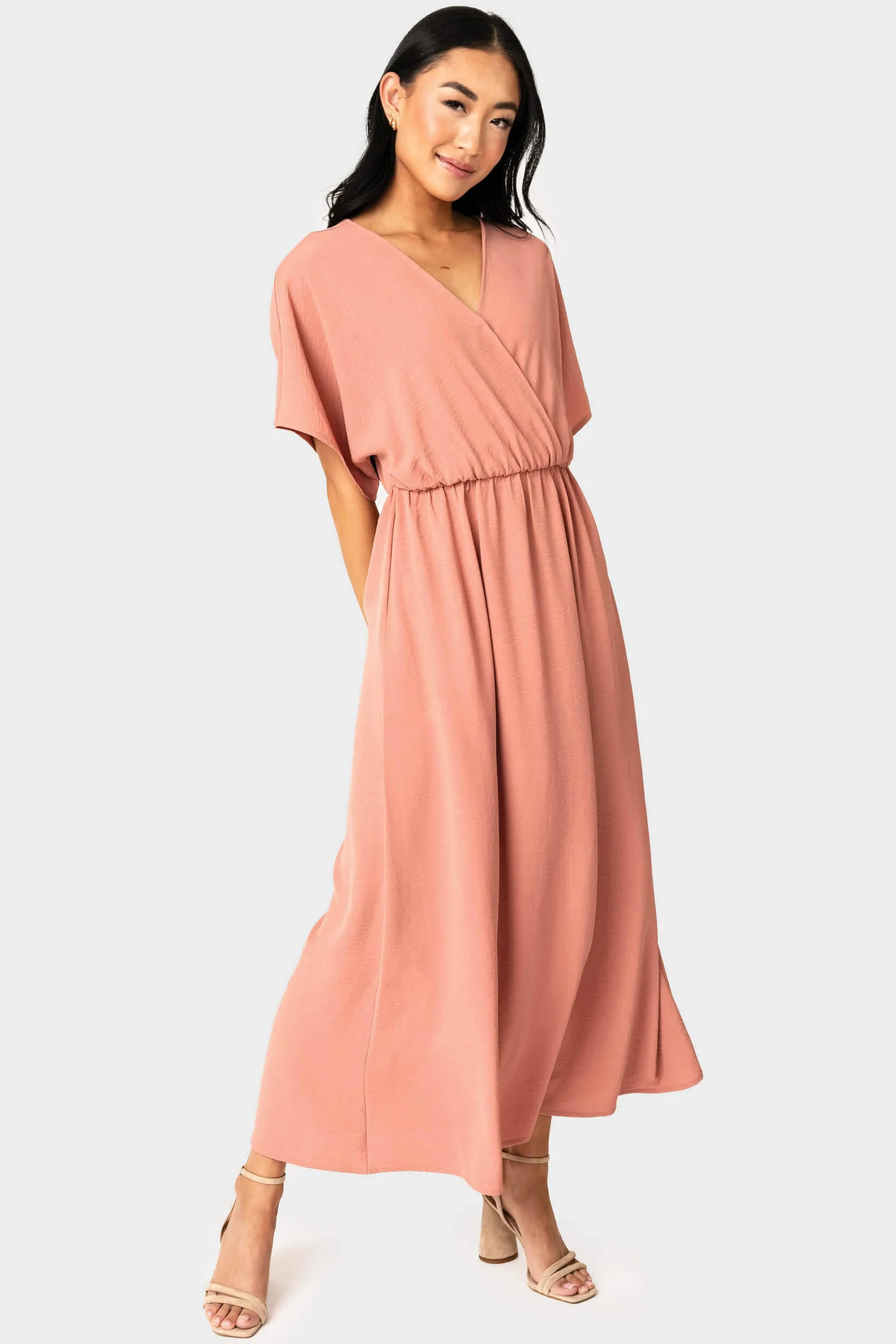 Tie Back Surplice Dress | Gibsonlook