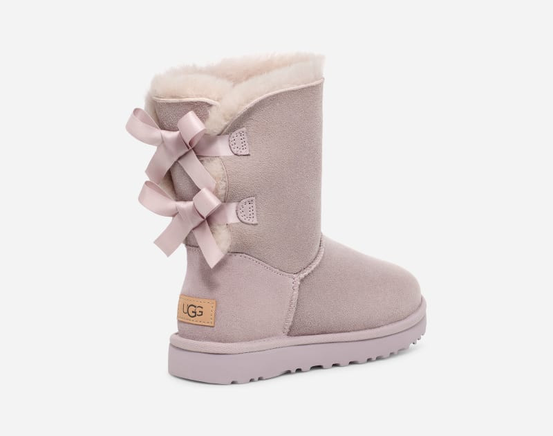 UGG® Women's Bailey Bow II Water-Resistant Boots in Pale Smoke, Size 7 | UGG (US)