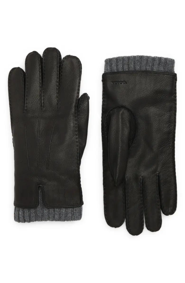 Vince Hand Sewn Cashmere Lined Leather Gloves | Nordstrom | Nordstrom