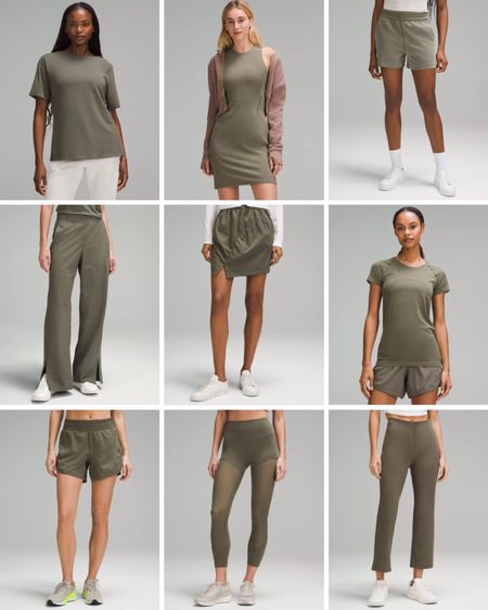 Army green at Lululemon for autumns, hocsutumn, house of Colour autumn, true autumn, soft autumn, light green, light olive, light sage green, active skirt, 4” shirts, wide leg fleece sweatpants, swift shirt, mesh leggings, 5 inch shorts, cropped pull on pant, active dress

#LTKfitness #LTKstyletip #LTKmidsize