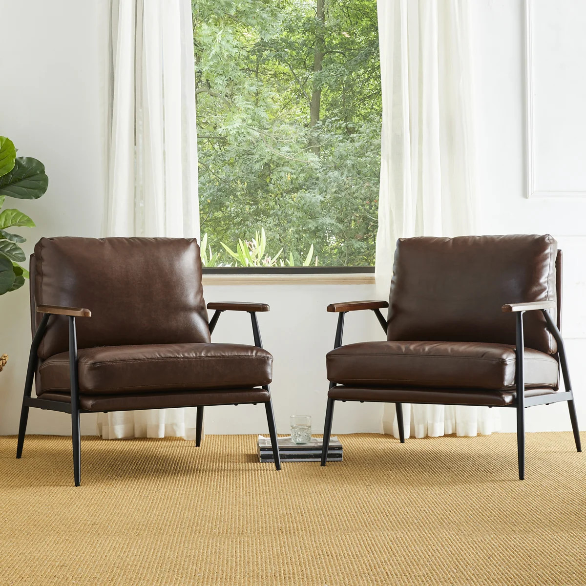 Avers Faux Leather Armchair | Wayfair North America