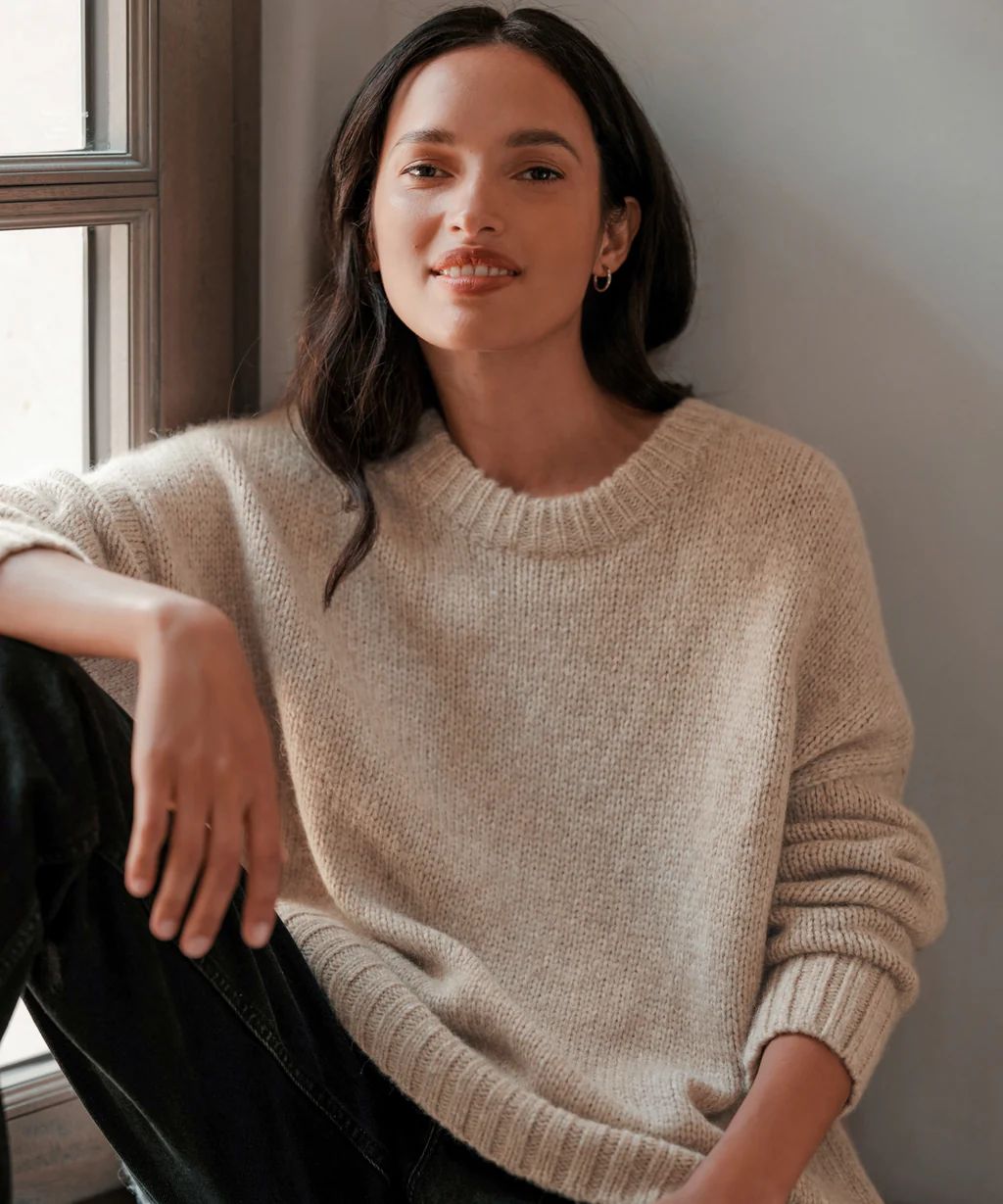 Alpaca Cocoon Crewneck | Jenni Kayne