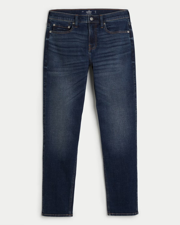 Dark Wash Athletic Skinny Jeans | Hollister (US)
