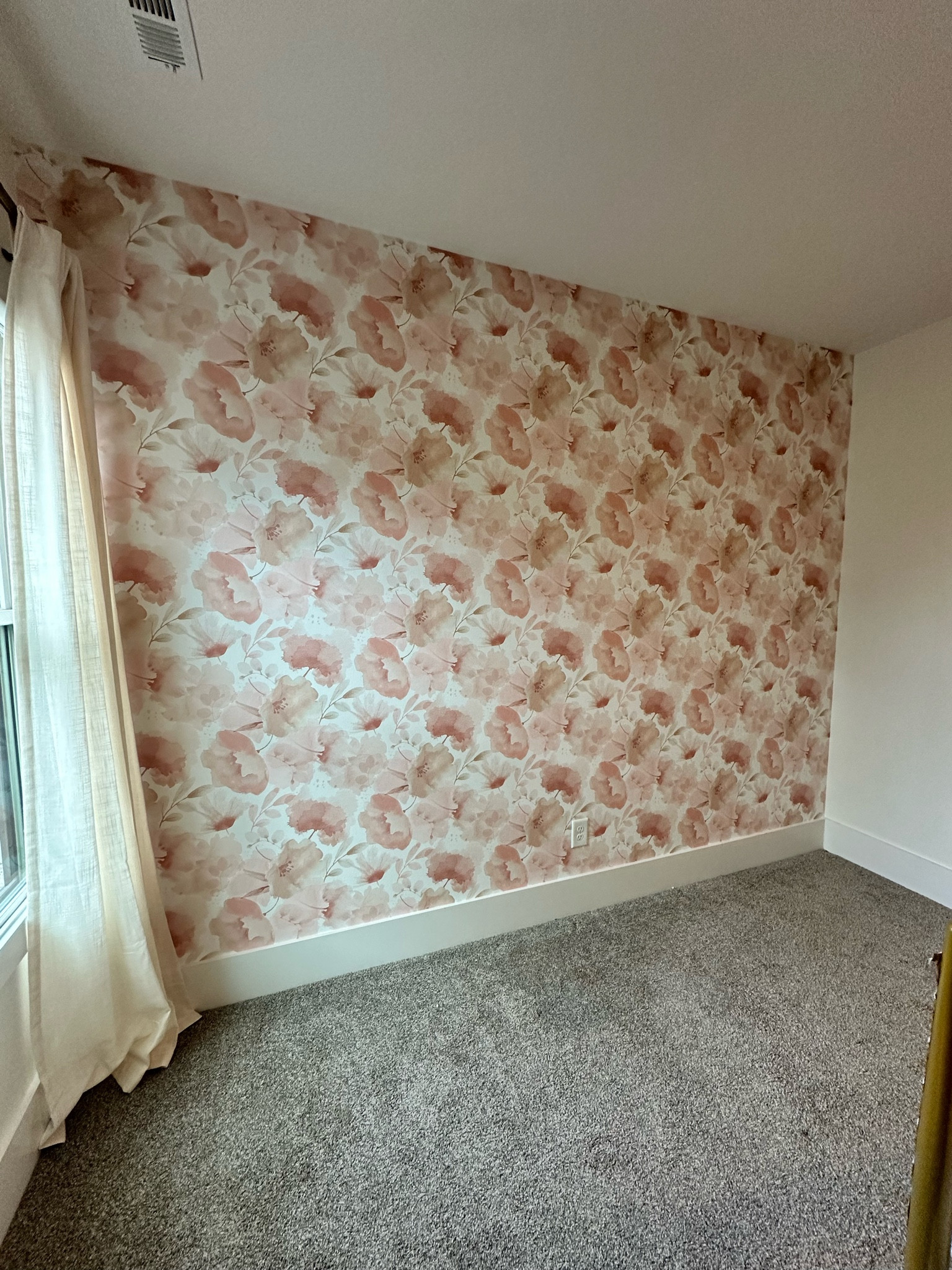 A sweet girls’ room accent wall with blush florals 💗

#LTKHome