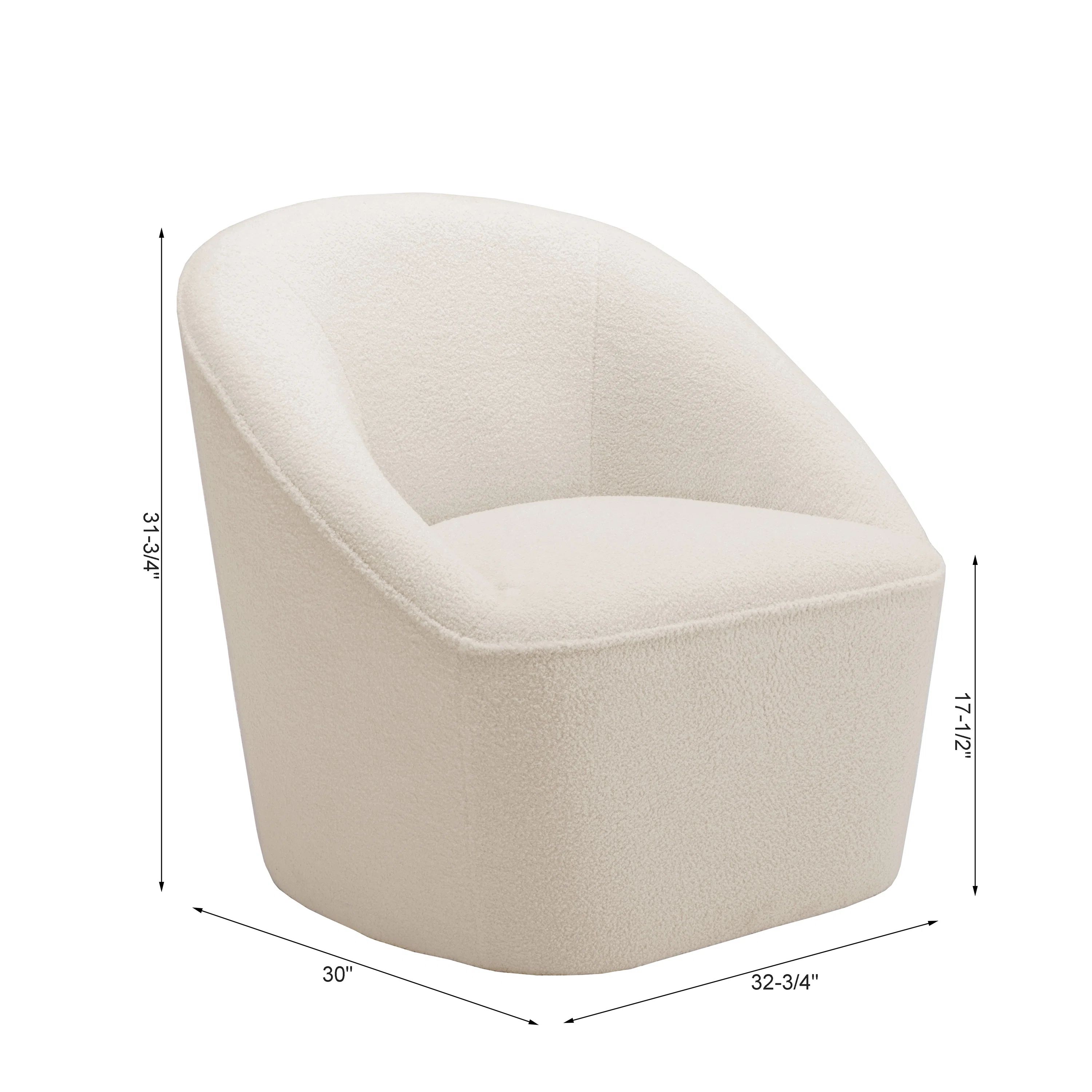 Alemar Upholstered Swivel Barrel Chair | Wayfair North America