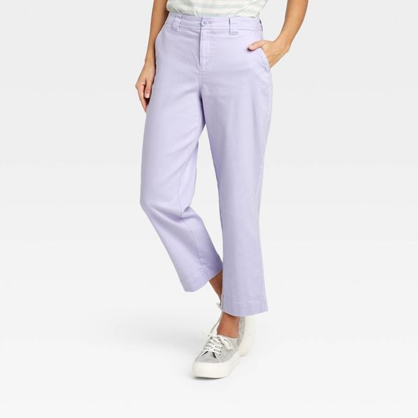 Women's High-Rise Straight Leg Ankle Pants - A New Day™ | Target
