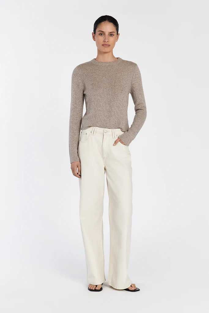 IMOGENE OAT MARLE KNIT TOP | DISSH